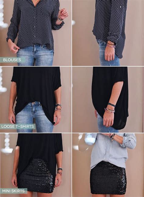 how to tuck in oversized t shirt